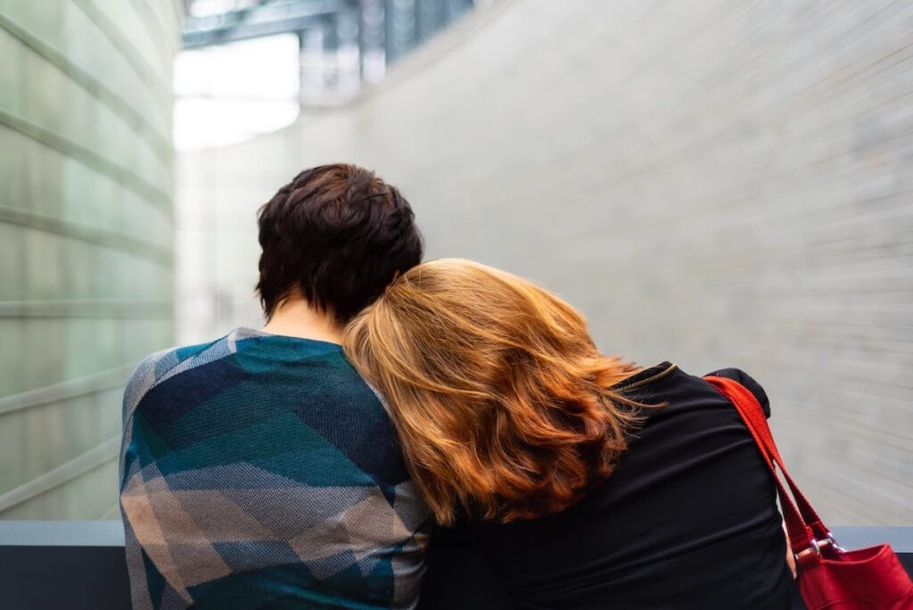 couple sitting together